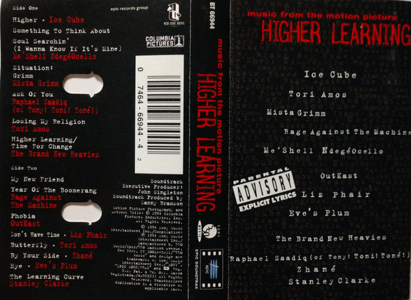 Various : Higher Learning: Music From The Motion Picture (Cass, Album)