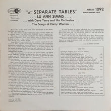 Load image into Gallery viewer, Lu Ann Simms : At Separate Tables (LP, Album)