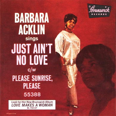 Barbara Acklin : Just Ain't No Love  (7