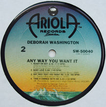 Load image into Gallery viewer, Deborah Washington : Any Way You Want It (LP, Album, P/Mixed)
