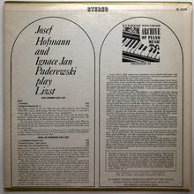 Load image into Gallery viewer, Josef Hofmann, Ignacy Jan Paderewski, Franz Liszt : Josef Hofmann And Ignace Jan Paderewski Play Lizst (LP)