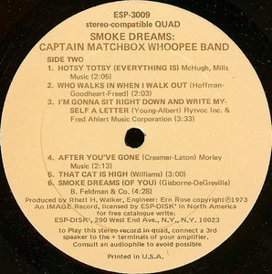 Captain Matchbox Whoopee Band : Smoke Dreams (LP, Album, Quad)