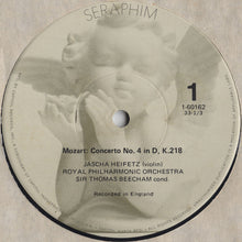 Load image into Gallery viewer, Jascha Heifetz, Sir Thomas Beecham, The Royal Philharmonic Orchestra : Mozart &amp; Mendelssohn Concertos (LP, Comp, Mono)