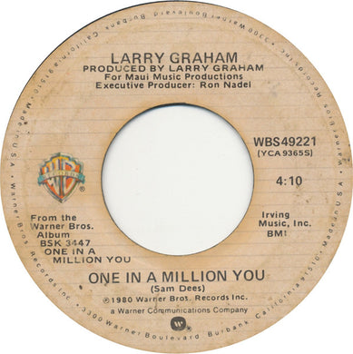 Larry Graham : One In A Million You (7