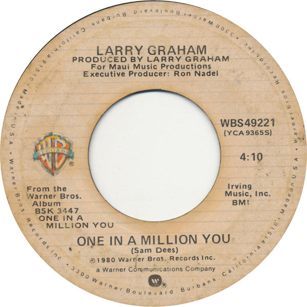 Larry Graham : One In A Million You (7