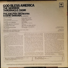 Load image into Gallery viewer, Mormon Tabernacle Choir / The Philadelphia Orchestra : God Bless America (LP, Mono)