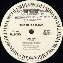 Load image into Gallery viewer, The Bliss Band : Doctor (12&quot;, Promo)