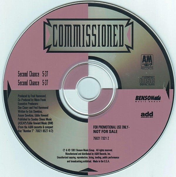 Commissioned : Second Chance (CD, Single, Promo)
