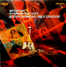 Load image into Gallery viewer, Ludwig van Beethoven, Boston Symphony Orchestra, Erich Leinsdorf : Symphonies Nos. 1 and 8 (LP)