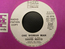 Load image into Gallery viewer, David Mayo : One Woman Man (7", Single, Mono, Promo)