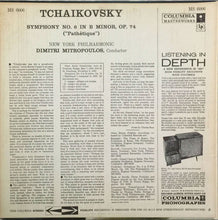Load image into Gallery viewer, Pyotr Ilyich Tchaikovsky, The New York Philharmonic Orchestra, Dimitri Mitropoulos : Symphony No. 6 In B Minor Op. 74 ("Pathétique") (LP)