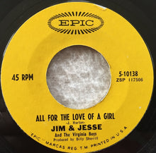 Load image into Gallery viewer, Jim &amp; Jesse And The Virginia Boys : Diesel On My Tail (7")