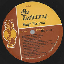 Load image into Gallery viewer, Ralph Freeman : My Testimony (LP, Album)