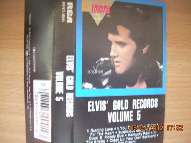 Elvis Presley : Elvis' Gold Records Volume 5 (Cass, Comp, Whi)