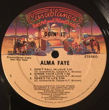 Load image into Gallery viewer, Alma Faye : Doin' It (LP, Promo)