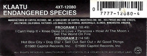 Klaatu : Endangered Species (Cass, Album)