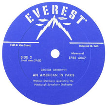 Load image into Gallery viewer, George Gershwin – William Steinberg conducting the The Pittsburgh Symphony Orchestra, Jesus Maria Sanroma : Rhapsody In Blue / An American In Paris (LP, Mono)
