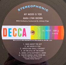 Load image into Gallery viewer, Mara Lynn Brown Orchestra Directed Johnny Frigo* : My Mood Is You... (LP, Album)