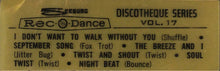 Load image into Gallery viewer, Unknown Artist : Rec-O-Dance Discotheque Series Vol. 17 (7&quot;, Jukebox)