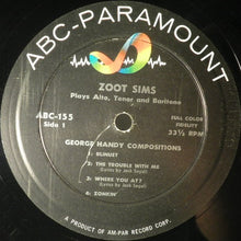Load image into Gallery viewer, Zoot Sims : Plays Alto, Tenor And Baritone (LP, Album)