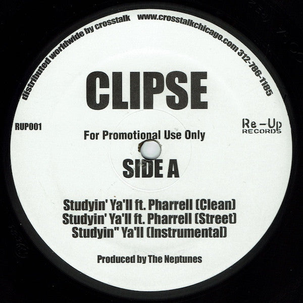 Clipse : Studyin' Ya'll / Re Up Anthem (12