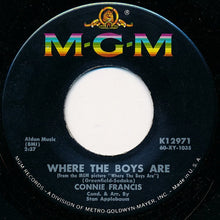 Load image into Gallery viewer, Connie Francis : Where The Boys Are (7", Single)