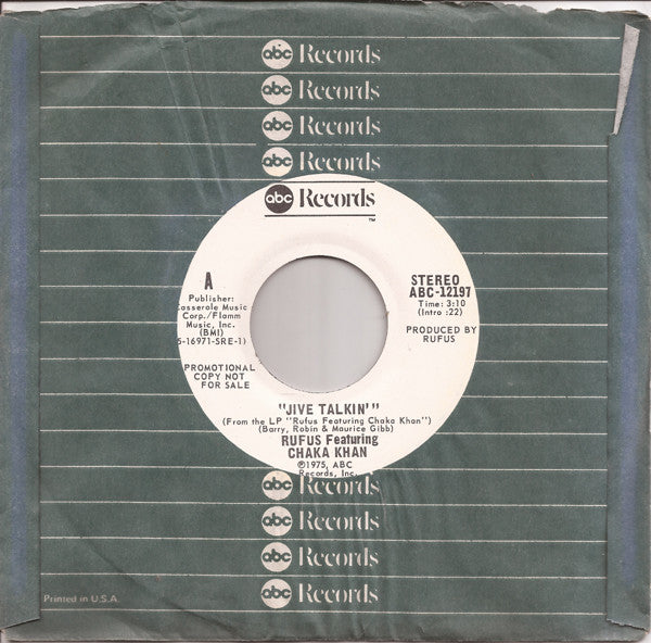Rufus & Chaka Khan : Jive Talkin' (7