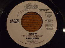 Load image into Gallery viewer, Paul King (2) : I Know (7", Promo)