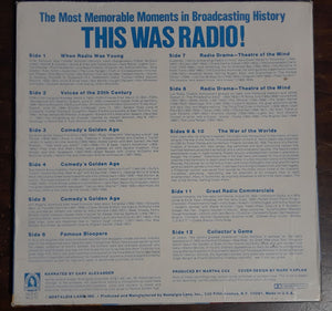 Various : The Most Memorable Moments In Broadcasting History - This Was Radio! (6xLP + Box)