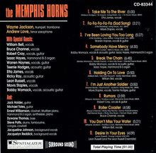 Load image into Gallery viewer, The Memphis Horns : Wayne Jackson &amp; Andrew Love With Special Guests (CD, Album)