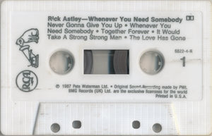 Rick Astley : Whenever You Need Somebody (Cass, Album)