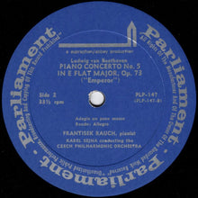 Load image into Gallery viewer, Fratisek Rauch ,Pianist Karel Šejna, Ludwig van Beethoven : Beethoven Piano Concerto Nº 5 In E Flat Major, Op.73 Emperor Emperor.Frantisek Rauch (LP, Album, Mono)