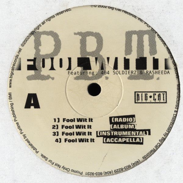 Pretty Boy Thug : Fool Wit It / Last Summer (12