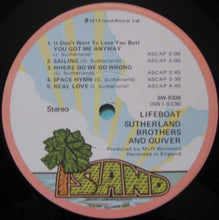 Load image into Gallery viewer, Sutherland Brothers And Quiver : Lifeboat (LP, Album, Win)