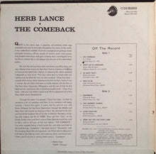 Load image into Gallery viewer, Herb Lance : The Comeback (LP, Album)
