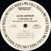 Load image into Gallery viewer, Alice Arthur : A Natural 10 (LP, Promo, Smplr)