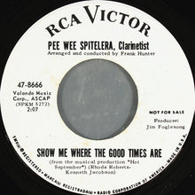 Load image into Gallery viewer, Pee Wee Spitelera : Show Me Where The Good Times Are (7", Promo)