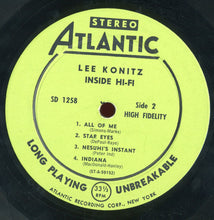 Load image into Gallery viewer, Lee Konitz : Inside Hi-Fi (LP, Album)