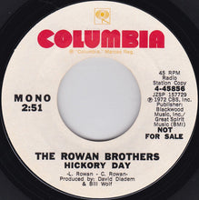Load image into Gallery viewer, Rowan Brothers : Hickory Day (7", Single, Promo)