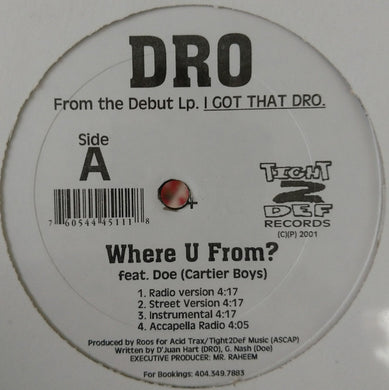 Young Dro : Where U From (12