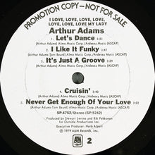 Load image into Gallery viewer, Arthur Adams : I Love, Love, Love, Love, Love, Love, Love My Lady (LP, Album, Promo)