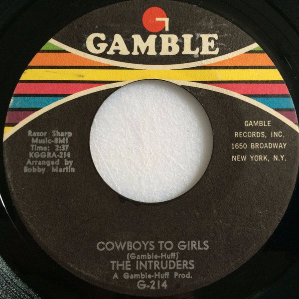The Intruders : Cowboys To Girls / Turn The Hands Of Time (7