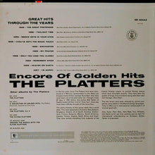 Load image into Gallery viewer, The Platters : Encore Of Golden Hits (LP, Comp, Club)