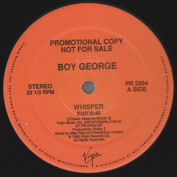 Boy George : Whisper (12