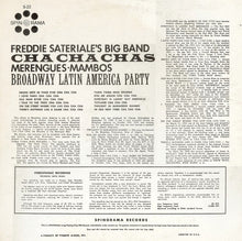 Load image into Gallery viewer, Freddie Sateriale's Big Band : Cha Cha Chas, Merengues - Mambos (Broadway Latin America Party) (LP, Album)
