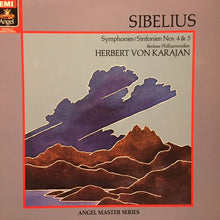 Load image into Gallery viewer, Herbert von Karajan, Berliner Philharmoniker, Jean Sibelius : Symphonies Nos. 4 &amp; 5 (LP, Comp, RM)