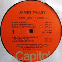Load image into Gallery viewer, James Talley : Tryin' Like The Devil (LP, Album, Win)