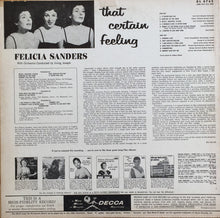 Load image into Gallery viewer, Felicia Sanders : That Certain Feeling (LP, Album, Mono)
