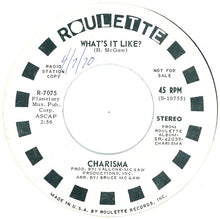 Load image into Gallery viewer, Charisma (15) : What's It Like? (7", Mono, Promo)
