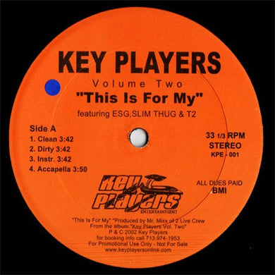 Various : Key Players Volume Two - This Is For My / Fashizzle (12
